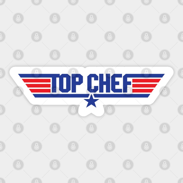 Top Chef Top Gun Sticker by retropetrol